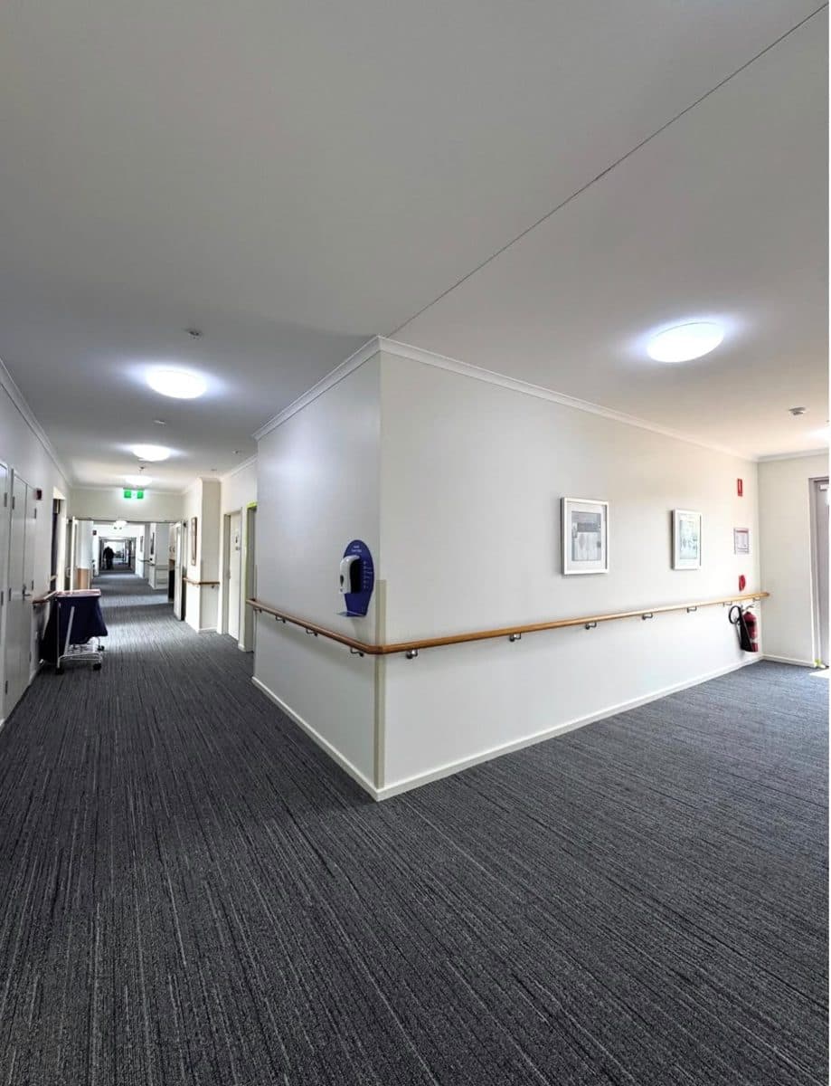 Retirement village painting Marion – repainted hallway in a retirement living facility